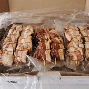 Brochettes de filet mignon AAA avec bacon